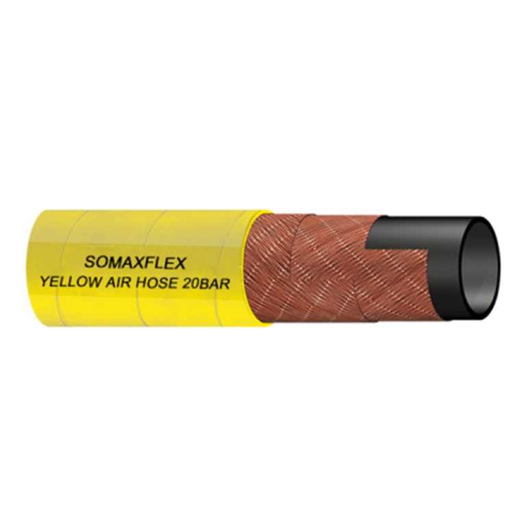 YELLOW AIR HOSE 20bar Wrapped Surface
