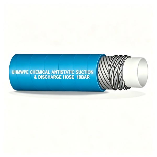 UHMWPE CHEMICAL ANTISTATIC SUCTION & DISCHARGE HOSE 10BAR