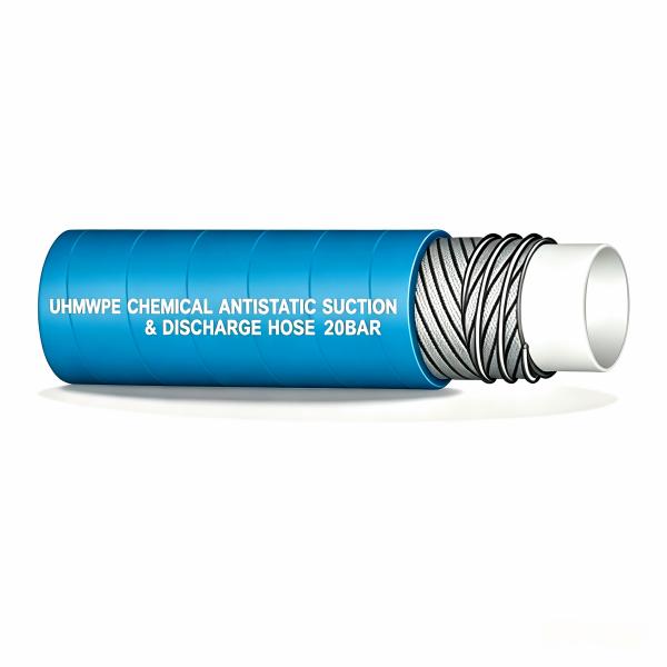 UHMWPE CHEMICAL ANTISTATIC SUCTION & DISCHARGE HOSE 20BAR
