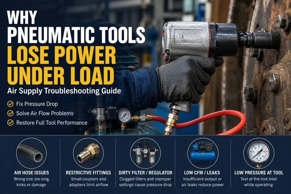 Why Pneumatic Tools Lose Power Under Load Air Supply Troubleshooting Guide