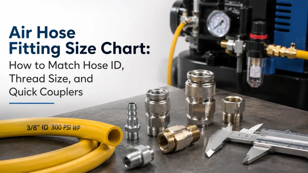 Air Hose Fitting Size Chart How to Match Hose ID, Thread Size, and Quick Couplers