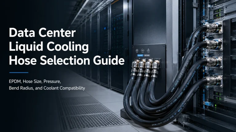 Data Center Liquid Cooling Hose Selection Guide EPDM, Hose Size, Pressure, Bend Radius, and Coolant Compatibility