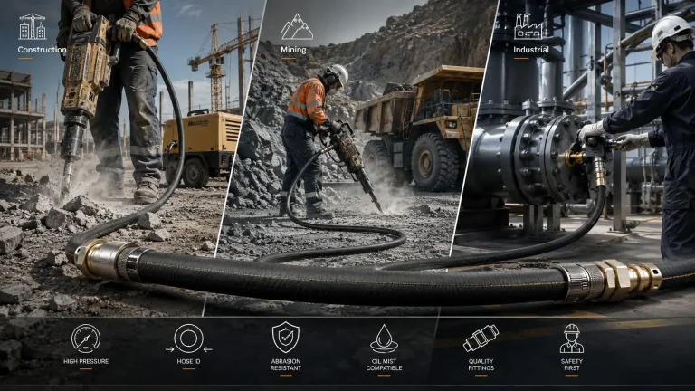 How to Choose an Air Hose for Construction Sites, Mines, and Heavy-Duty Industrial Applications